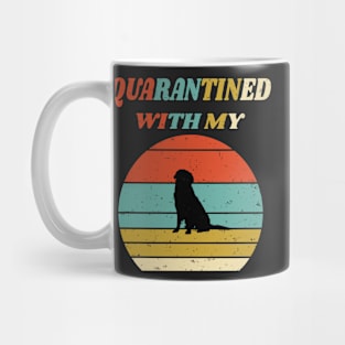 Funny Dog Lovers Gift Idea Social Distancing - Quarantined With My Dog Mug